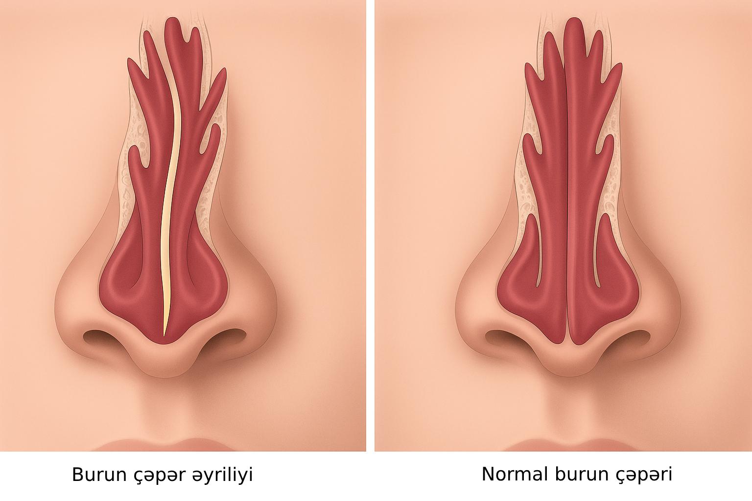 burun çəpər əyriliyi